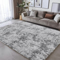Light Gray Shaggy Area Rug – Soft Plush Indoor Carpet by DailySale