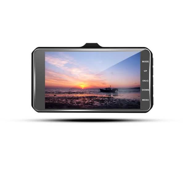 A6T 4-Inch 170° Wide Angle Full HD 1080P Car DVR Dual Lens Dash Cam Rear View Camera Video Recorder with Touch Screen by DailySale