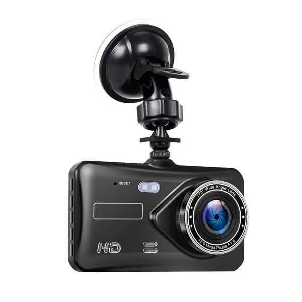 A6T 4-Inch 170° Wide Angle Full HD 1080P Car DVR Dual Lens Dash Cam Rear View Camera Video Recorder with Touch Screen by DailySale