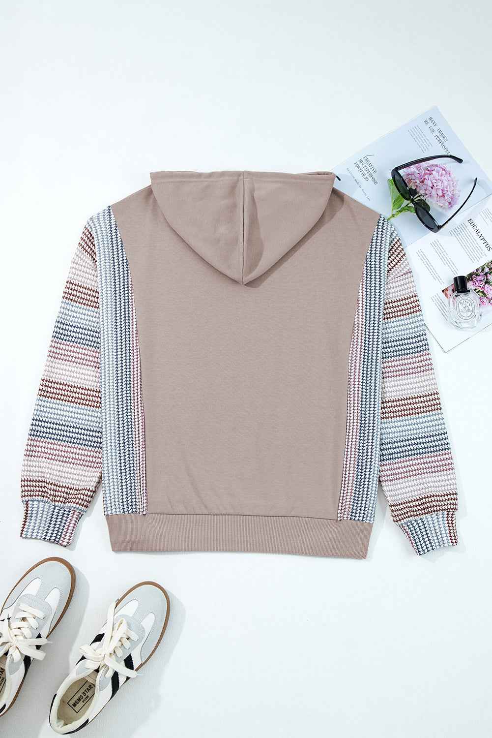 DUNE Colorblock Patchwork Baggy Hoodie
