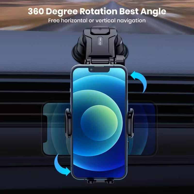 TOPK D38C Car Phone Holder – Adjustable Dashboard Mount by DailySale