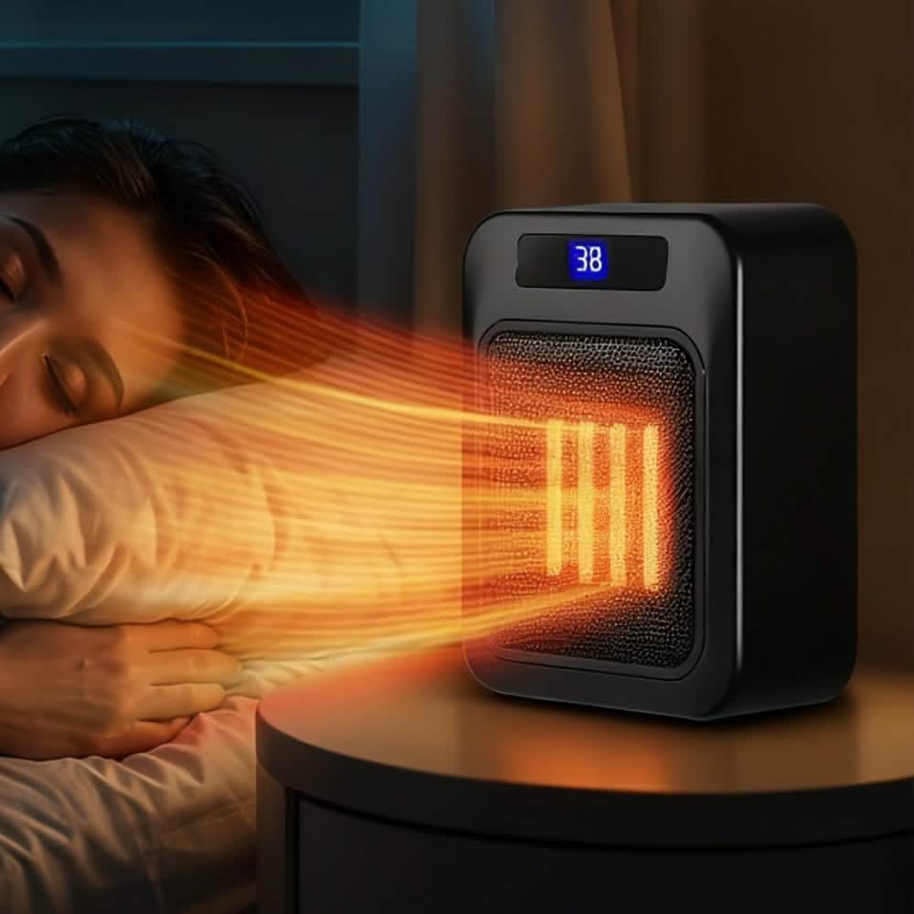 Space Heater for Indoor Use – 1500W Ceramic with Remote & Timer by DailySale
