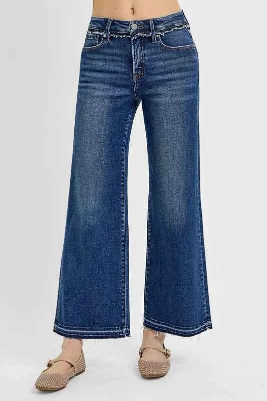 RISEN Full Size Tummy Control Bootcut Jeans Plus Size