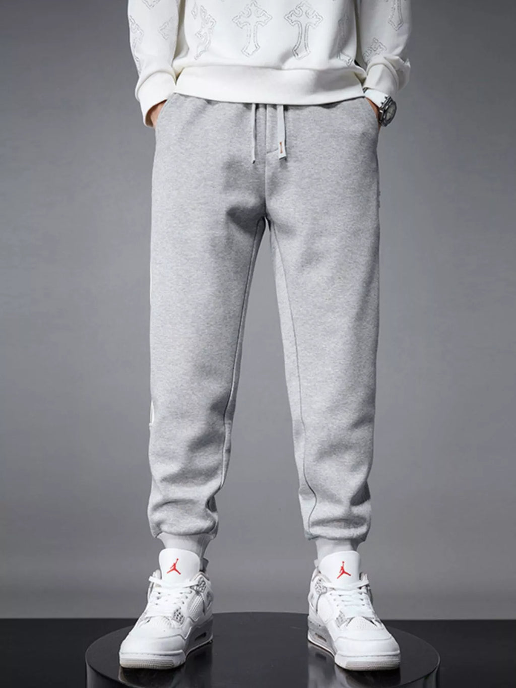 Men's Side Striped Drawstring Joggers