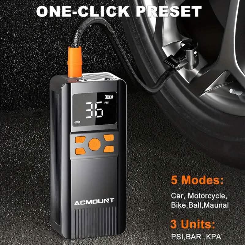 Acmount Tire Inflator Portable Air Compressor 150PSI by DailySale