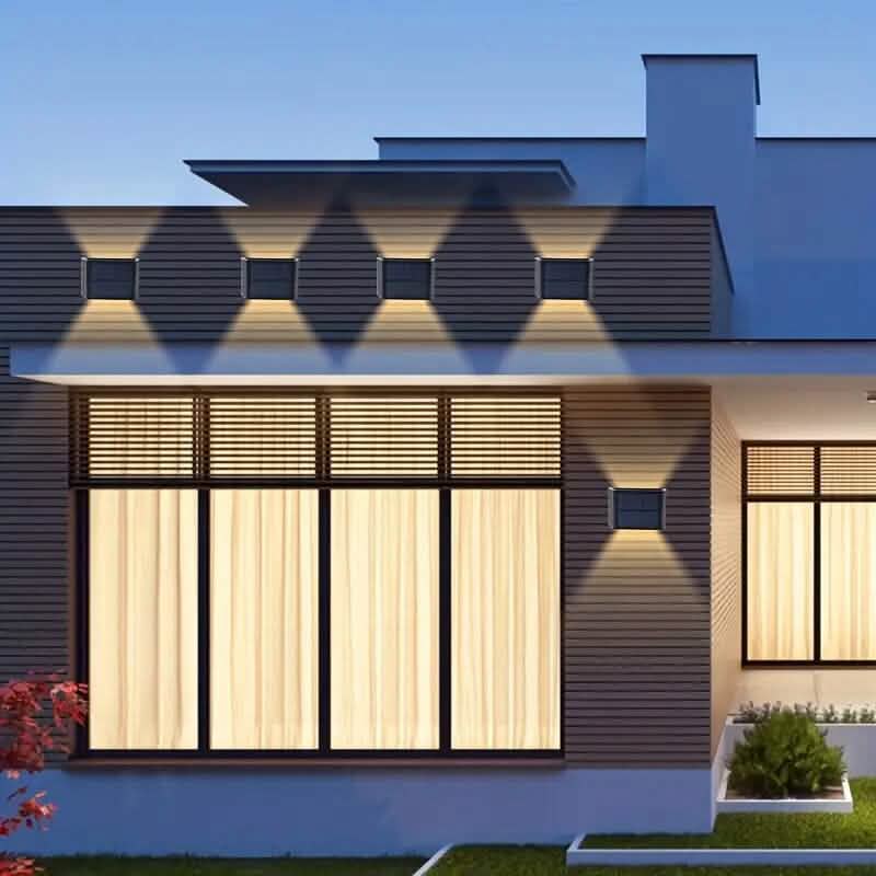 Adjustable Beam Solar Wall Sconce Outdoor Light with 140 Lumens by DailySale