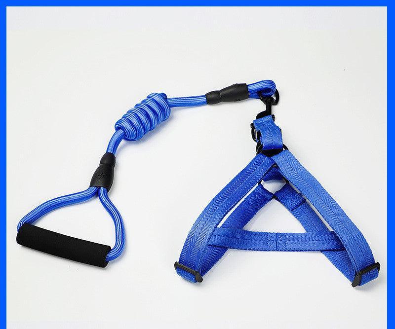 Adjustable Pet Leash And Chest Strap Set With Reflective And Strengthened Design - Goddess Imports Marketplace