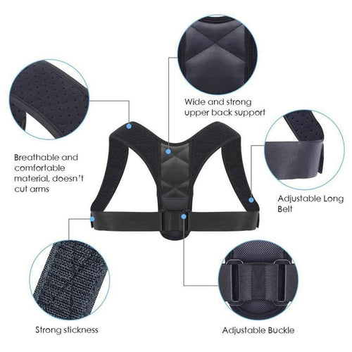 Adjustable Posture Clavicle Support Corrector Back Shoulders Brace by DailySale