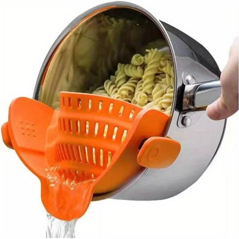 Adjustable Silicone Pot Strainer and Pasta Strainer by DailySale