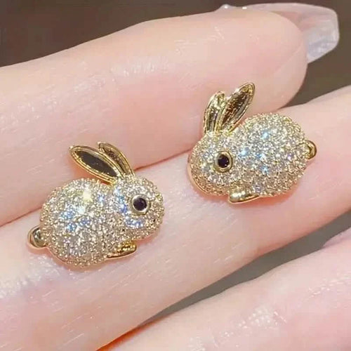 Adorable Rabbit-shaped Earrings by DailySale