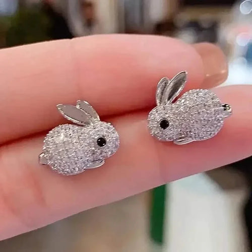 Adorable Rabbit-shaped Earrings by DailySale