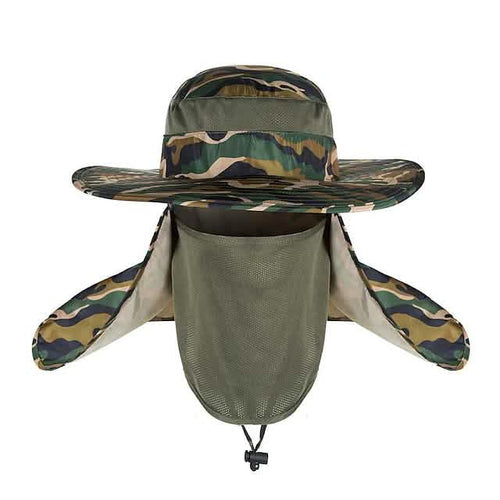 Adult Wide Brim Sun Hat with Neck Face Flap Cover by DailySale