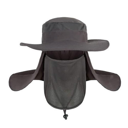 Adult Wide Brim Sun Hat with Neck Face Flap Cover by DailySale