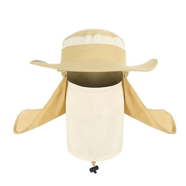 Adult Wide Brim Sun Hat with Neck Face Flap Cover by DailySale