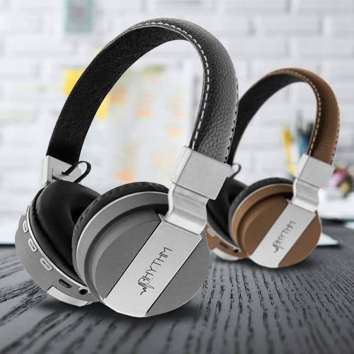 Aduro Pop Soul Leather Wireless Headphones by DailySale