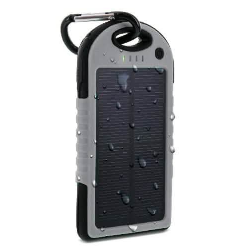 Aduro Powerup Solar 6,000 mAh Portable Backup Battery by DailySale
