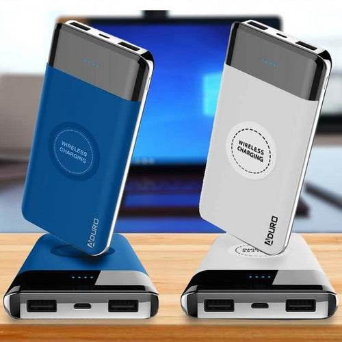 Aduro PowerUp Wireless Charging 10,000mAh Dual-USB Backup Battery by DailySale
