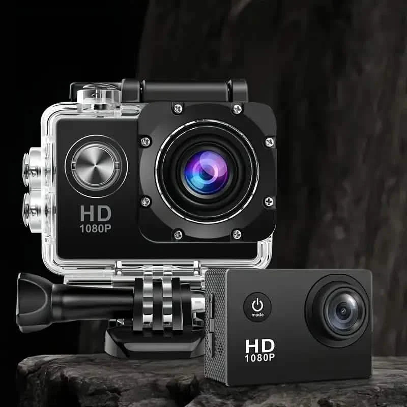 Ultra HD 1080P Action Camera – 140° Wide Angle, Fisheye Lens, LCD Display by DailySale