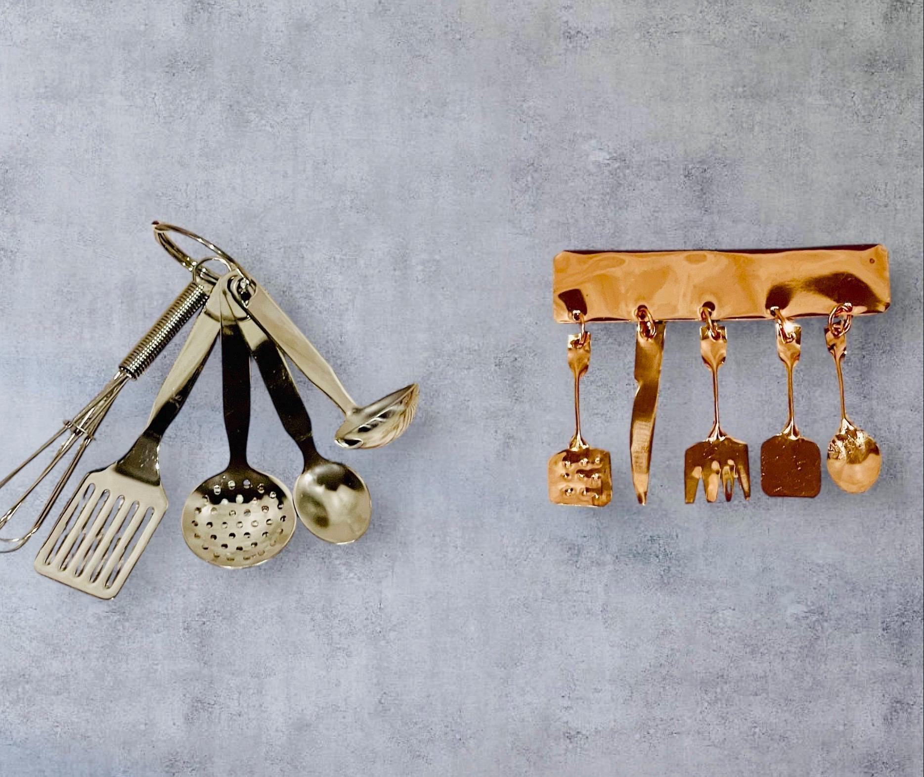 2x Mexican Miniature Utensil Magnet & Keychain 2 Utensilios en Miniatura Mexicano 1 Iman y 1 Llavero by Chica Mexico