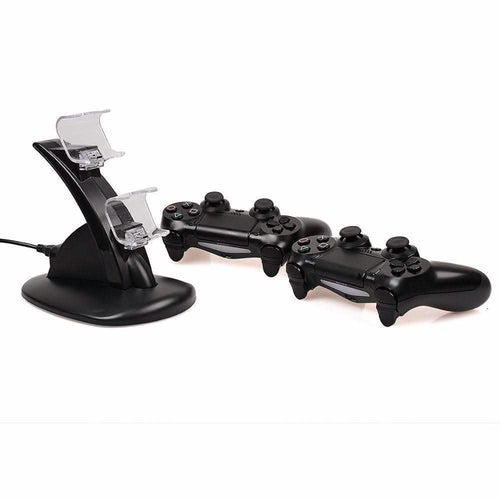 AGPtek Dual USB Charger Charging Docking Station Stand for Sony Playstation 4 PS4 Controller by DailySale