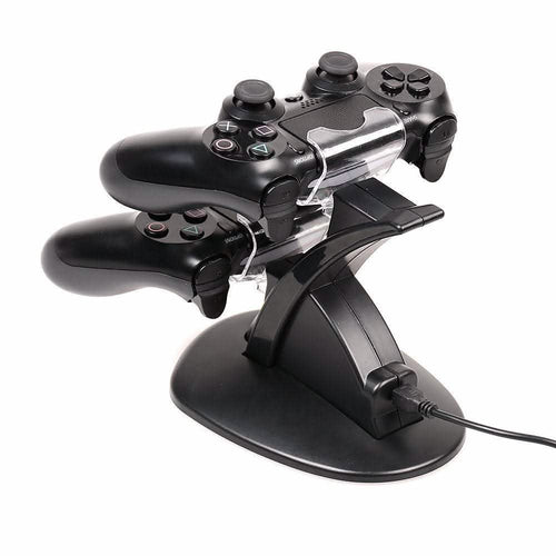 AGPtek Dual USB Charger Charging Docking Station Stand for Sony Playstation 4 PS4 Controller by DailySale