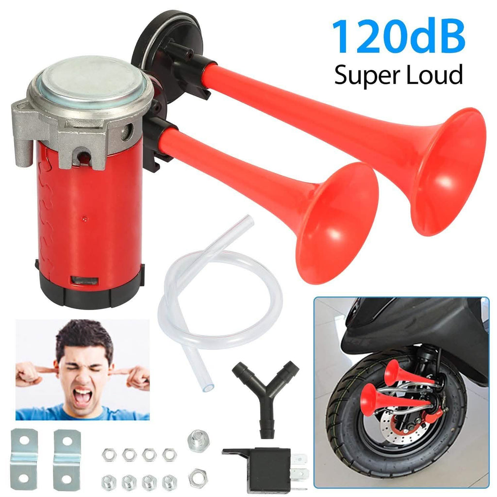 Air Horn Dual Trumpet 12V 115DB by DailySale