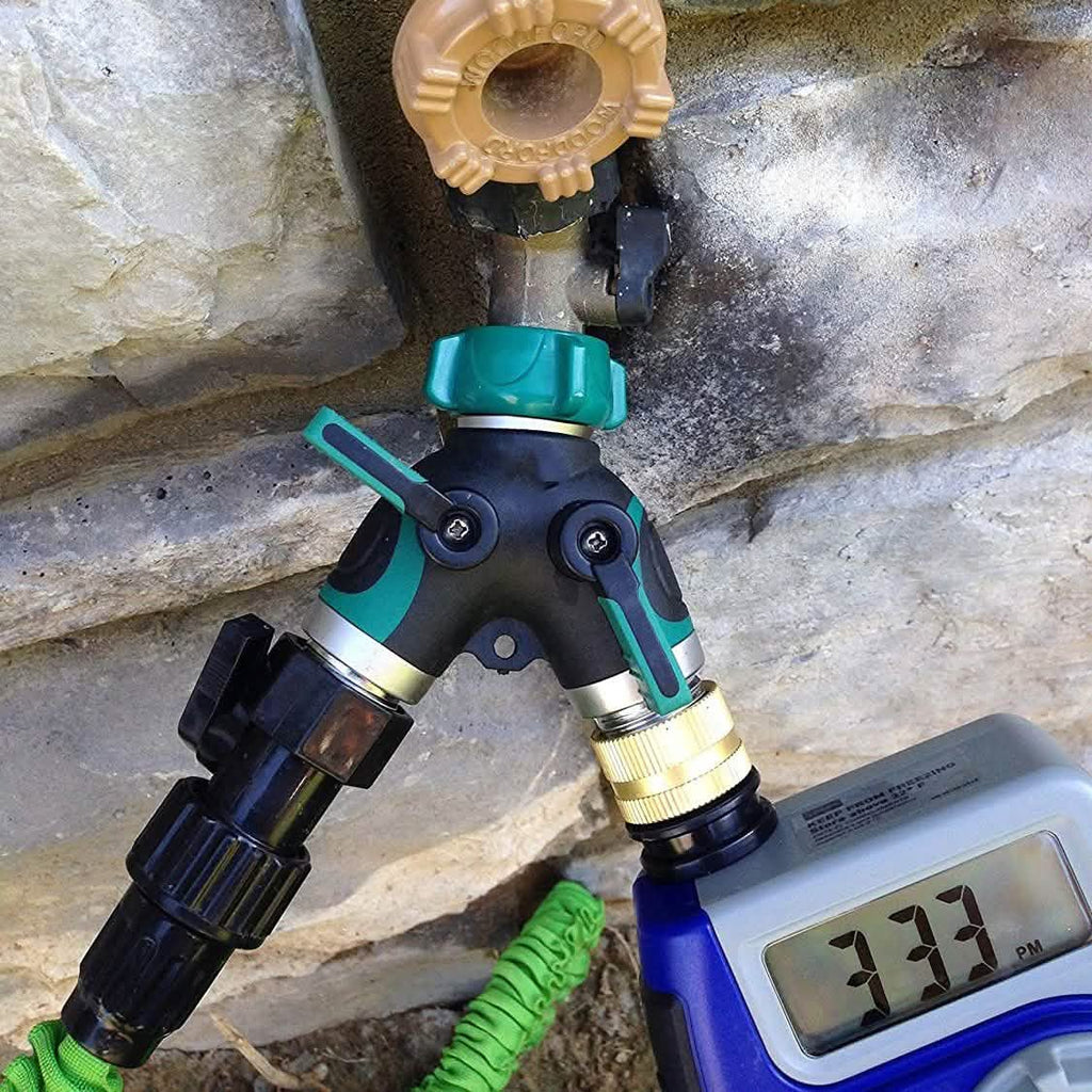 All Metal Body Garden Hose Splitter by DailySale
