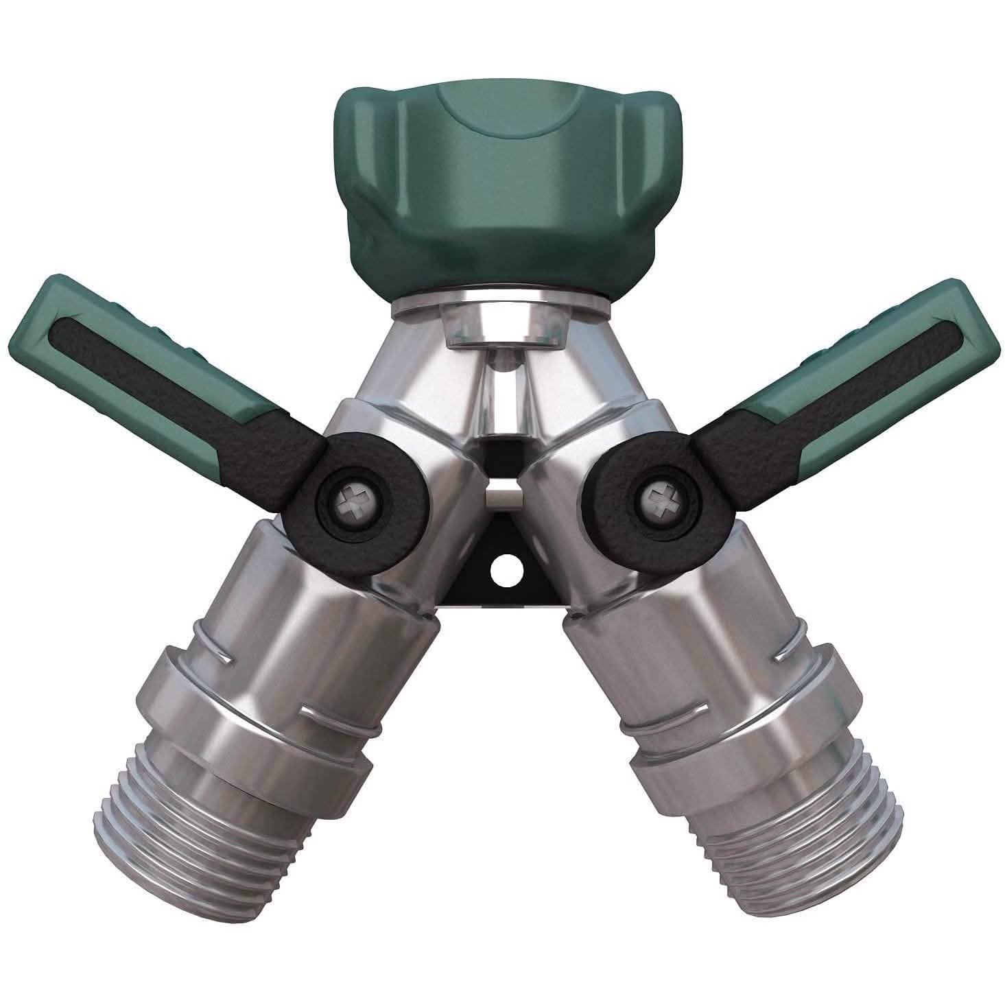 All Metal Body Garden Hose Splitter by DailySale