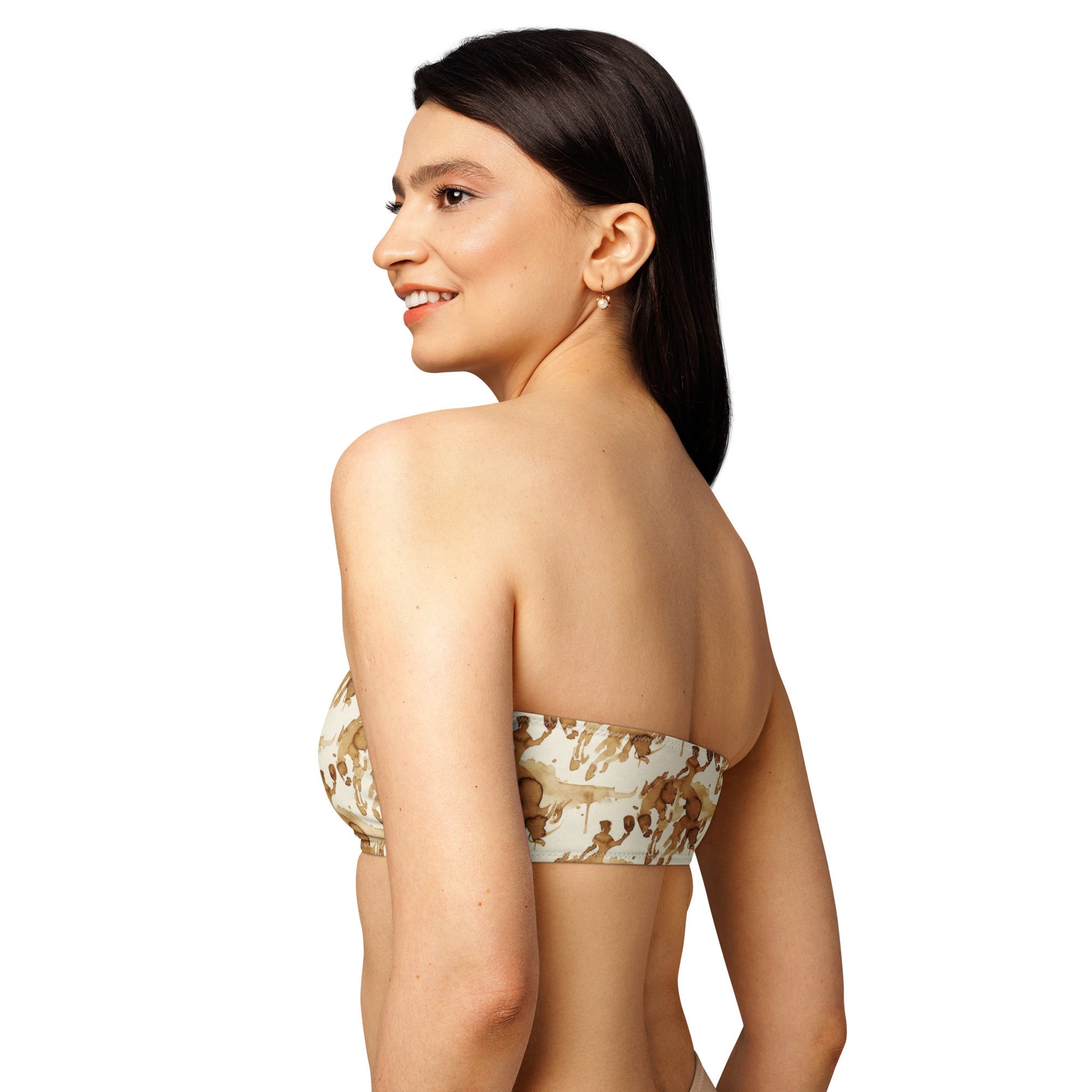 Steeped West bandeau bikini top