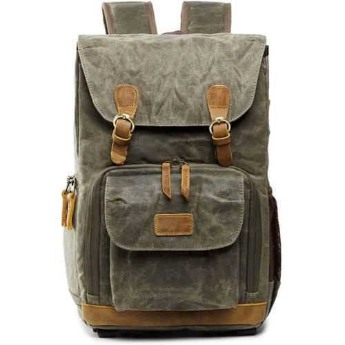 Allacki Waterproof Shock-Resistant Canvas Camera Bag Retro Style Travel Backpack by DailySale