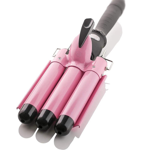 Alure Three Barrel Curling Iron Wand with LCD Temperature Display by DailySale