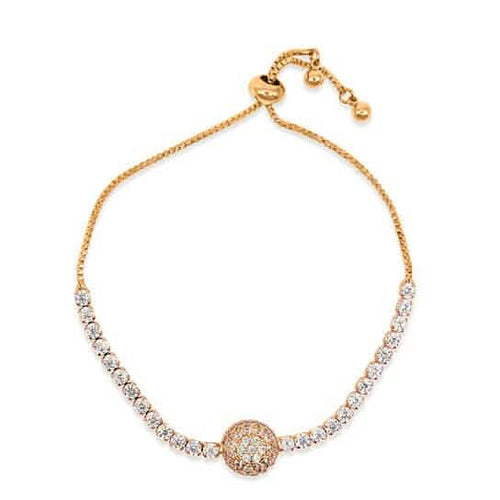 Amazing Luxurious Classic Yellow Micro Pava Ball Slide Bracelet by DailySale
