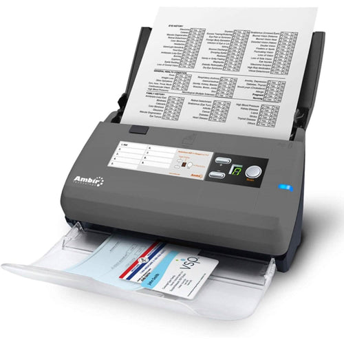 Ambir ImageScan Pro 820ix 20ppm High-Speed ADF Scanner for Windows PC and Mac by DailySale