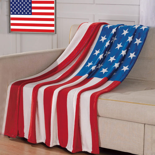 American Flag Ultra-Lush Oversized Throw Blanket by DailySale