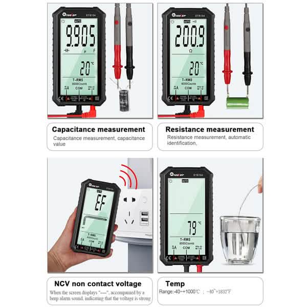 ANENG 4.7-Inch LCD Display 6000 Count AC/DC Digital Multimeter by DailySale