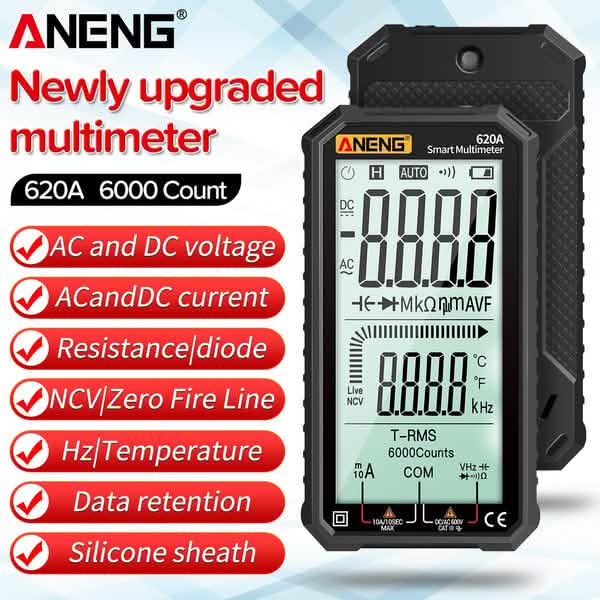 ANENG 4.7-Inch LCD Display 6000 Count AC/DC Digital Multimeter by DailySale