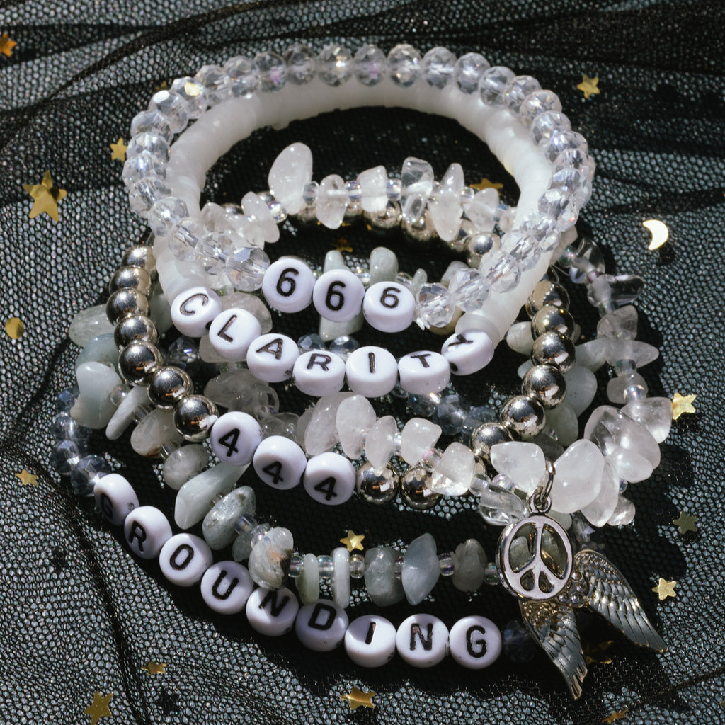 666 Angel Number Clarity Bracelet Set
