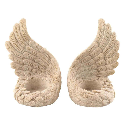 Angel Wings Tealight Holder Set