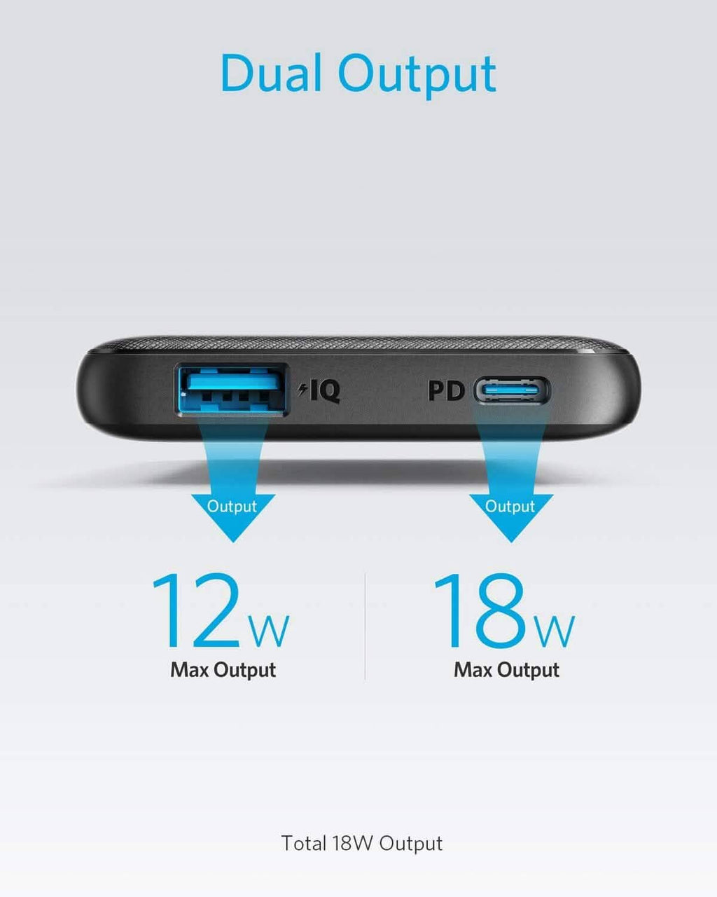 Anker USB-C Portable Charger, 18W PowerCore Slim 10000 PD, 10000mAh Power Delivery Power Bank (Refurbished) by DailySale