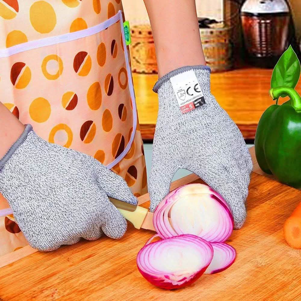 Anti-Cut Gloves 5 Grade Safety Cut Proof Stab Resistant Stainless Steel by DailySale