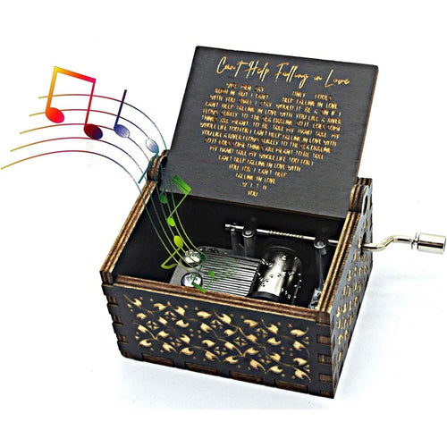 Antique Engraved Musical Box Can't Help Falling in Love by DailySale