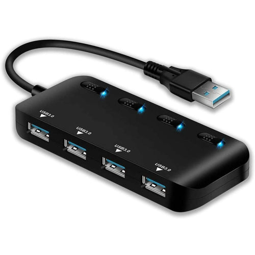 APANAGE 4-Port Powered USB 3.0 Hub Splitter by DailySale