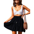 Arjungo Women's Ruffled Boho A Line Skater Mini Skirt by DailySale