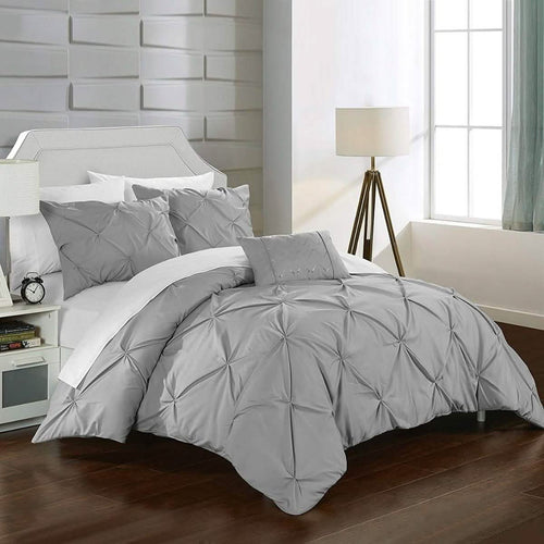 Armi Pinch-Pleated Microfiber Duvet Cover Set by DailySale