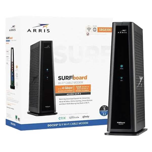 Arris SURFboard SBG8300 DOCSIS 3.1 Cable Modem & Wi-Fi Route (Refurbished) by DailySale