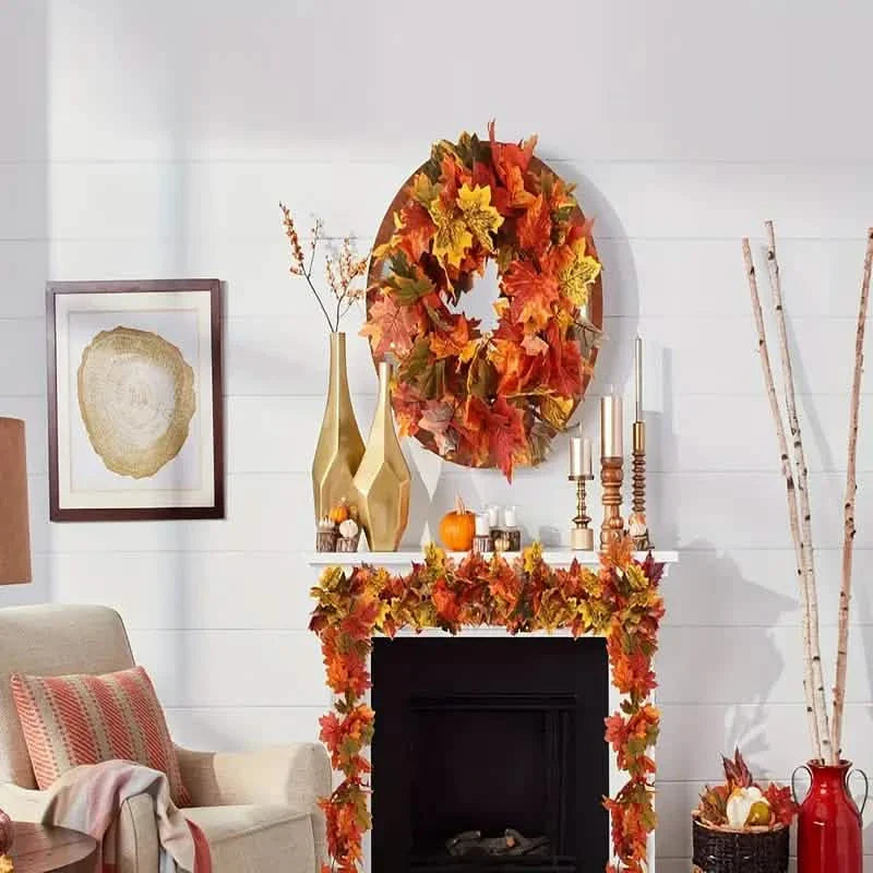 Artificial Maple Leaf Rattan by DailySale