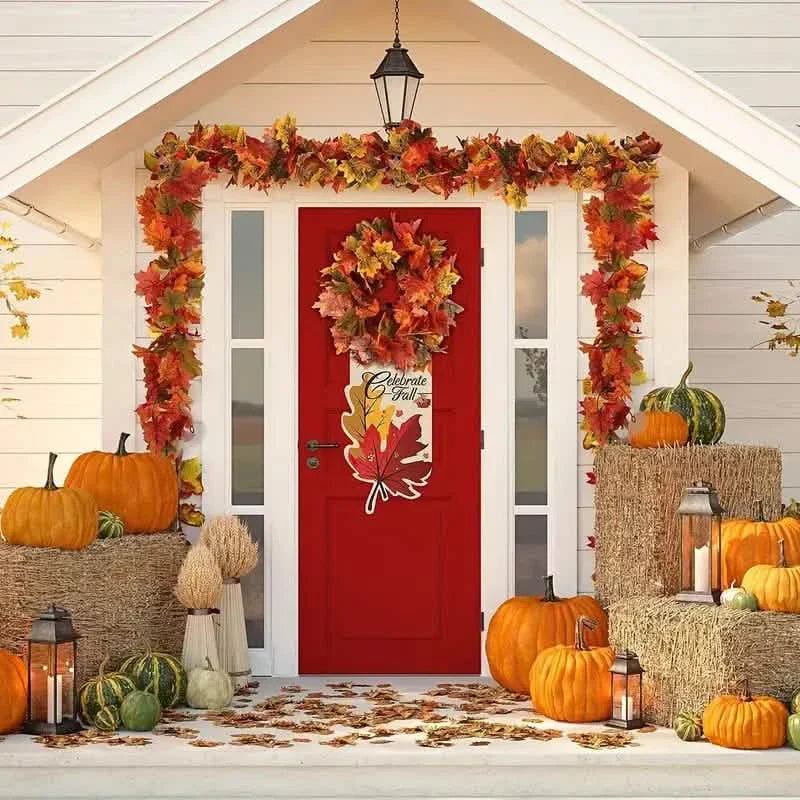 Artificial Maple Leaf Rattan by DailySale
