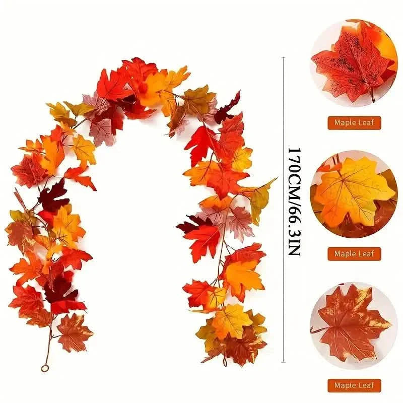 Artificial Maple Leaf Rattan by DailySale