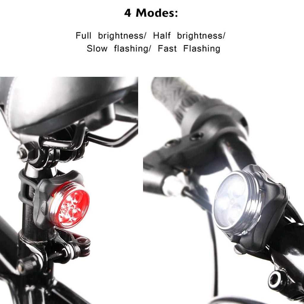 Ascher USB Rechargeable Bike Light Set by DailySale