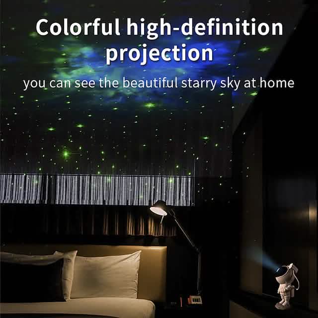 Astronaut Galaxy Starry Sky Projector with Timer Remote by DailySale
